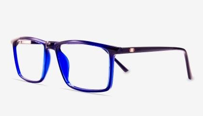 Black Red Full Rim Rectangle