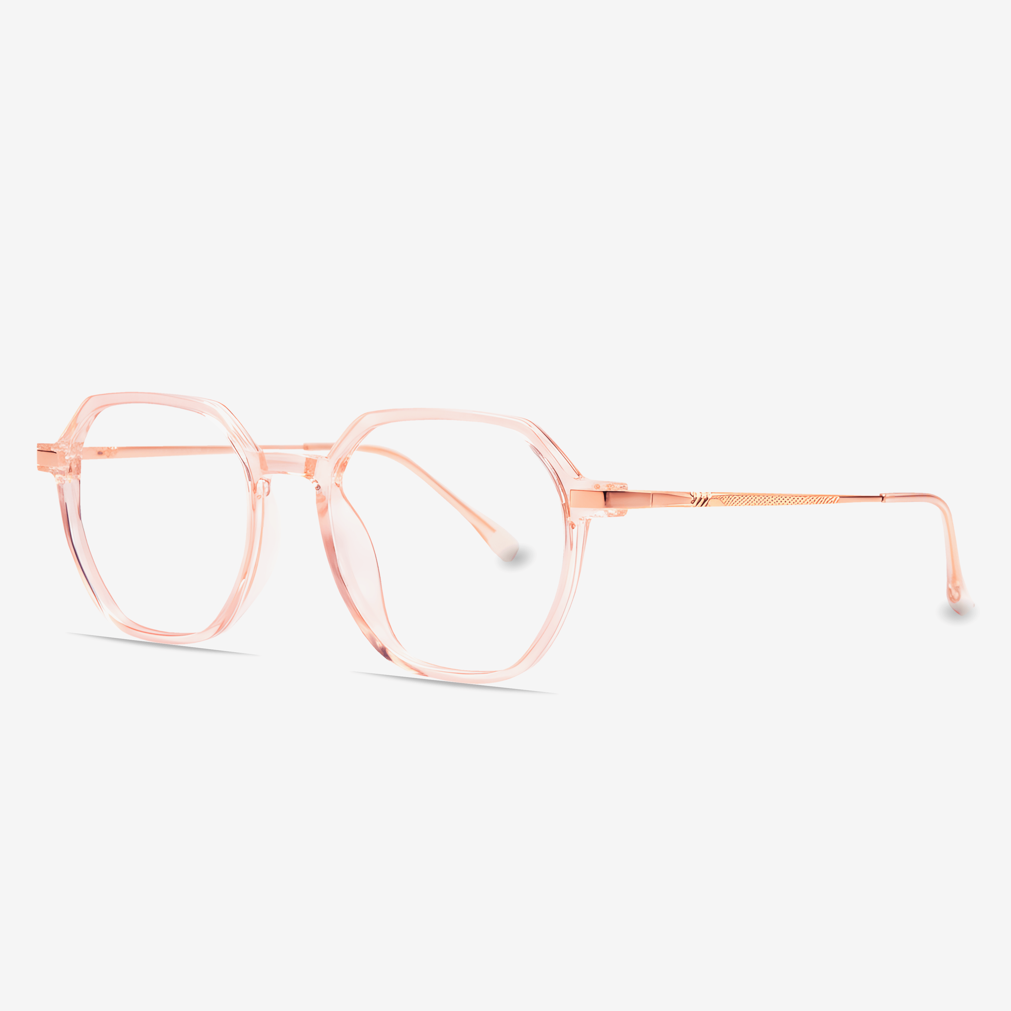 Pink Full Rim Geometric