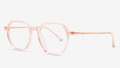 Pink Full Rim Geometric