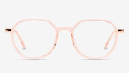 Pink Full Rim Geometric