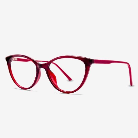 Reddish Full Rim Cat eye
