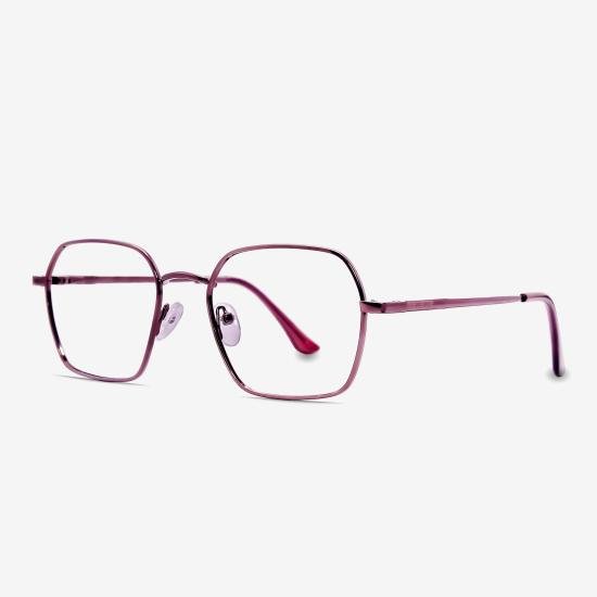 Brown Full Rim Geometric