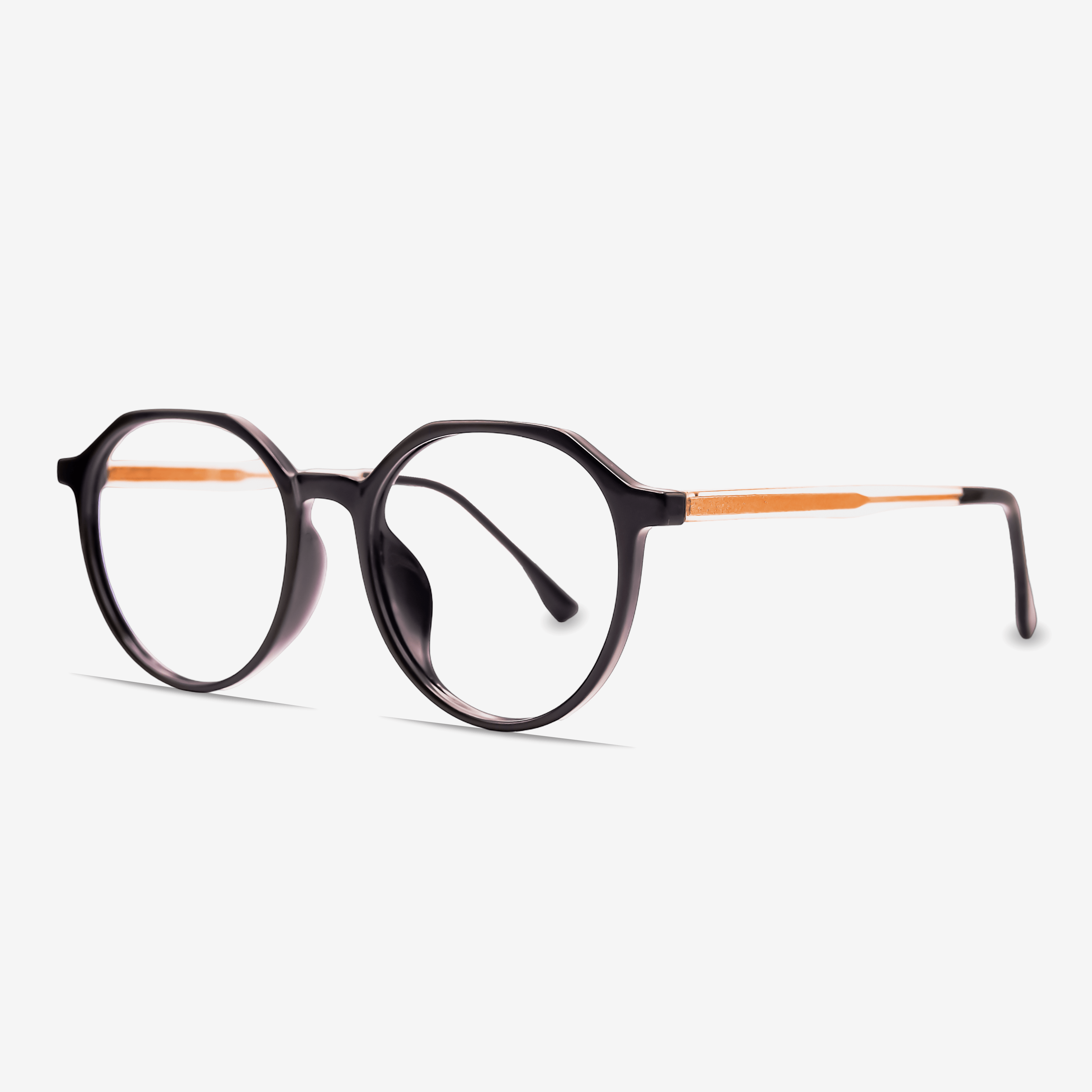 Black Red Full Rim Oval