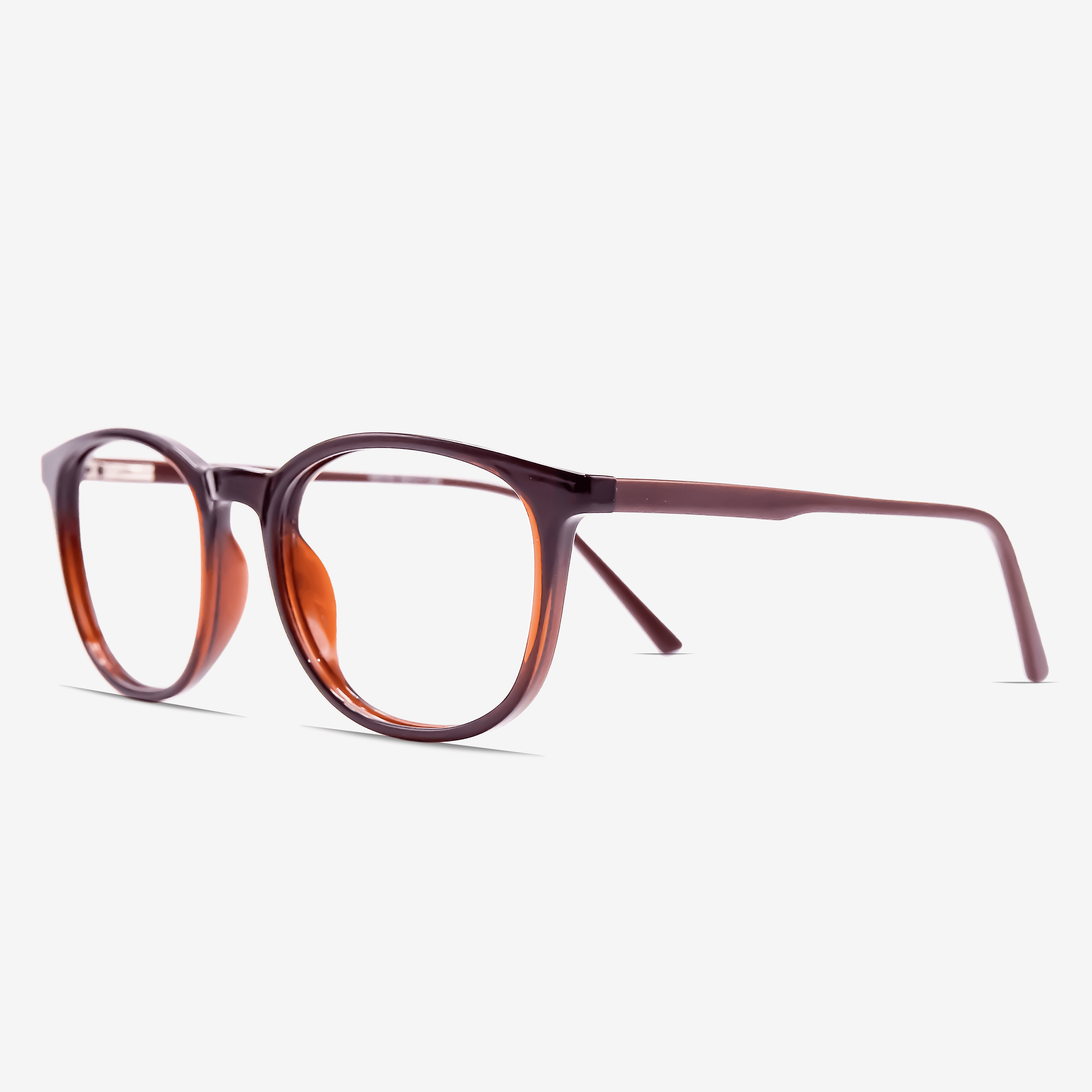 Dark Brown Full Rim Round